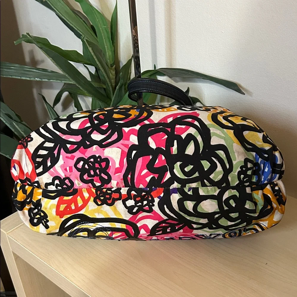 Coach Poppy Graphic Blossom Graffiti Glam Tote Bag 15531_3